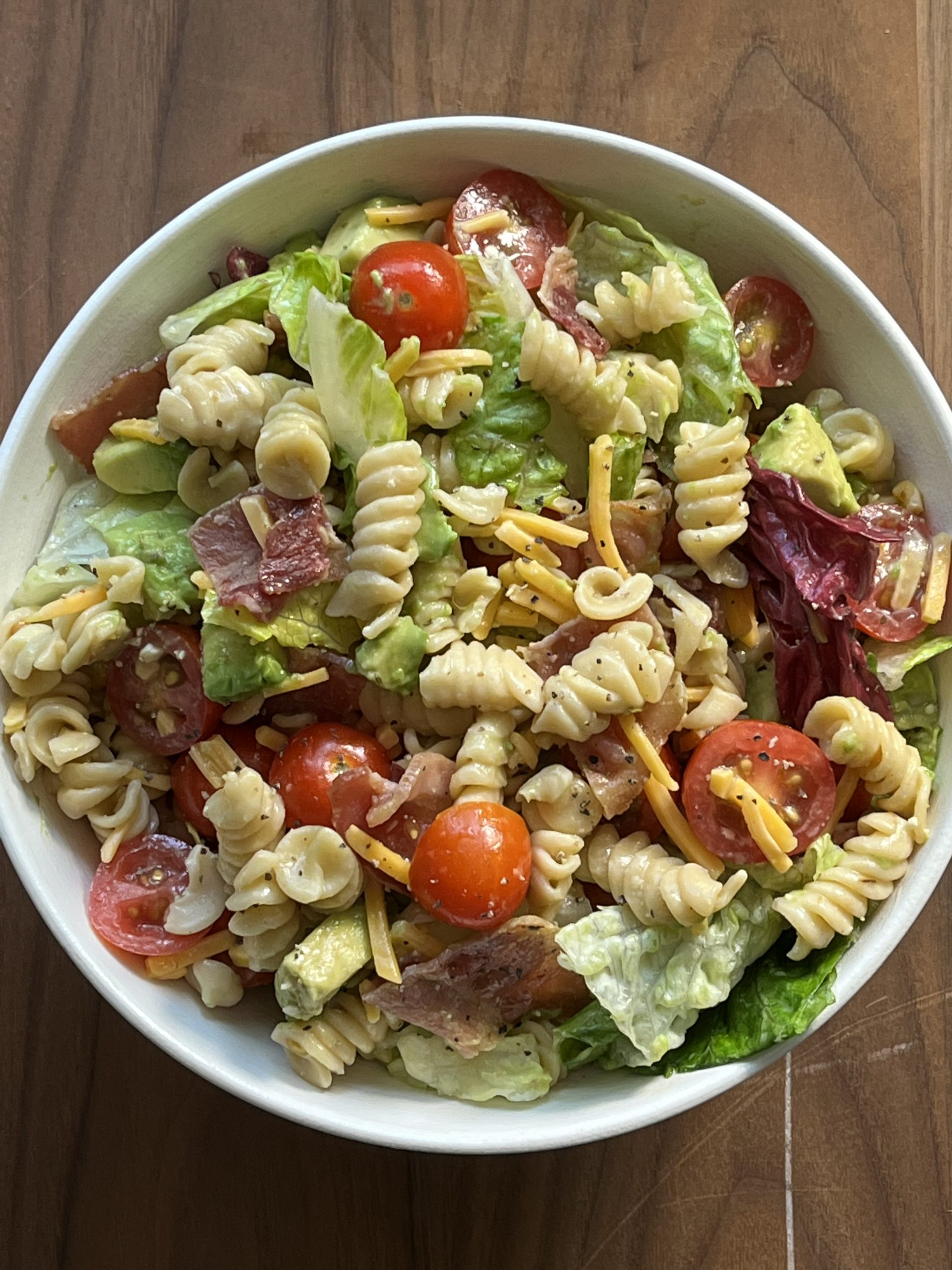 NO COOK BLT PASTA SALAD (WITHOUT MAYO)