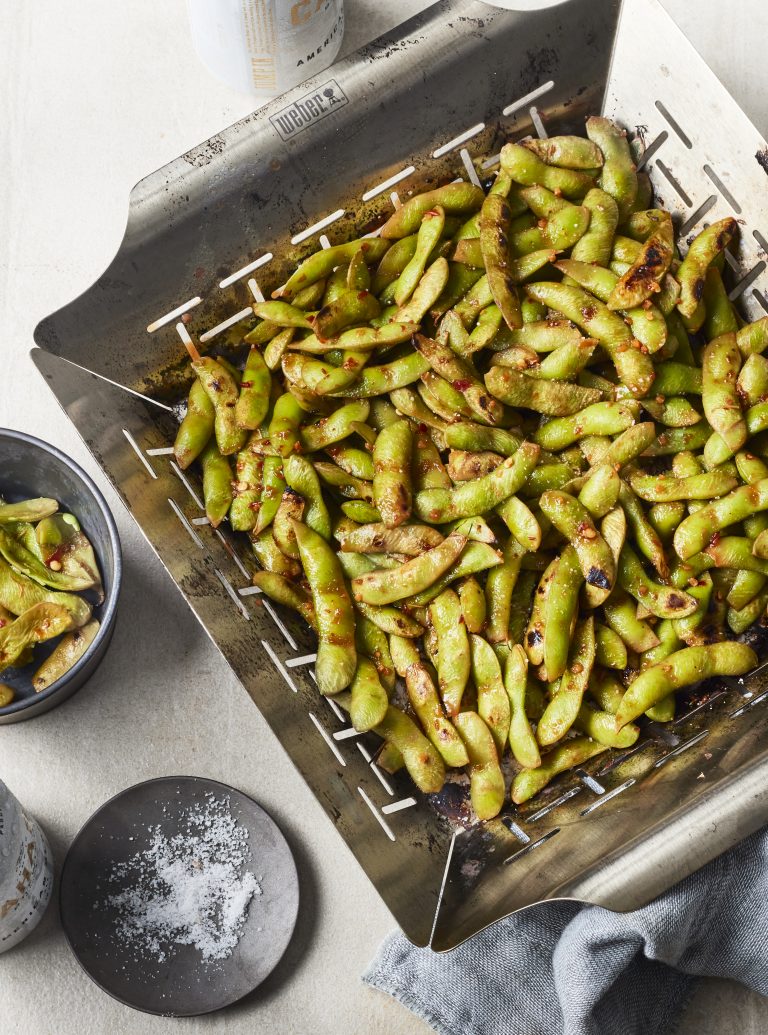 QUICK VEGGIE SIDE GRILLED GARLIC EDAMAME